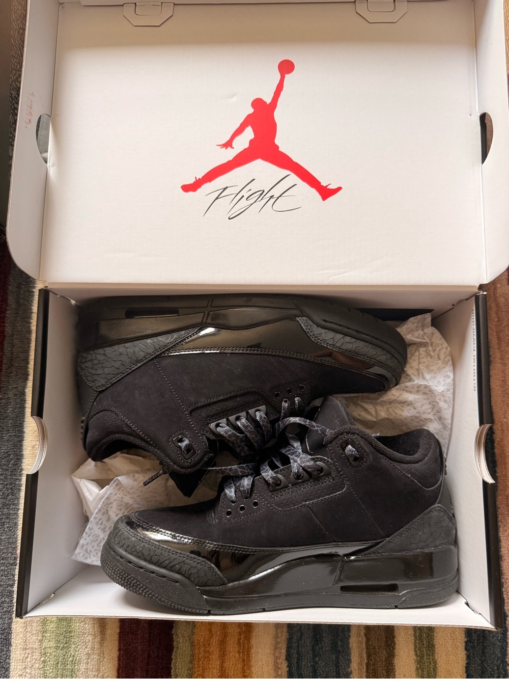 Jordan 3 Retro Low Men's Shoes - Black